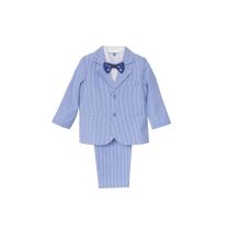 Toddler thru 4/7 Boys 4 Piece Blue Seersucker Suit 