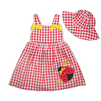 Good Lad Toddler thru 4/6X Girls Summer Appliqued Sundress with Matching Floppy Hat